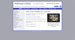 Desktop Screenshot of hollowaysmusic.com