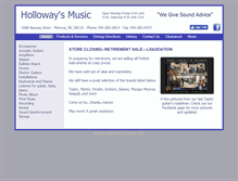 Tablet Screenshot of hollowaysmusic.com